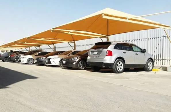 تركيب مظلات مواقف سيارات ابهاء